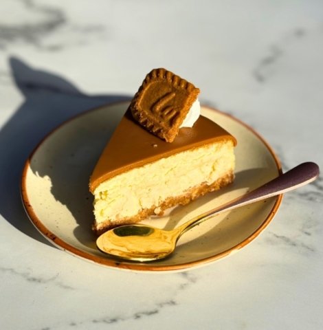 Biscoff cheesecake piece