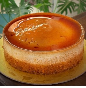 Caramel flan cake